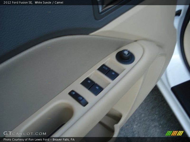 White Suede / Camel 2012 Ford Fusion SE