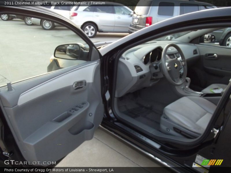 Black Granite Metallic / Titanium 2011 Chevrolet Malibu LT