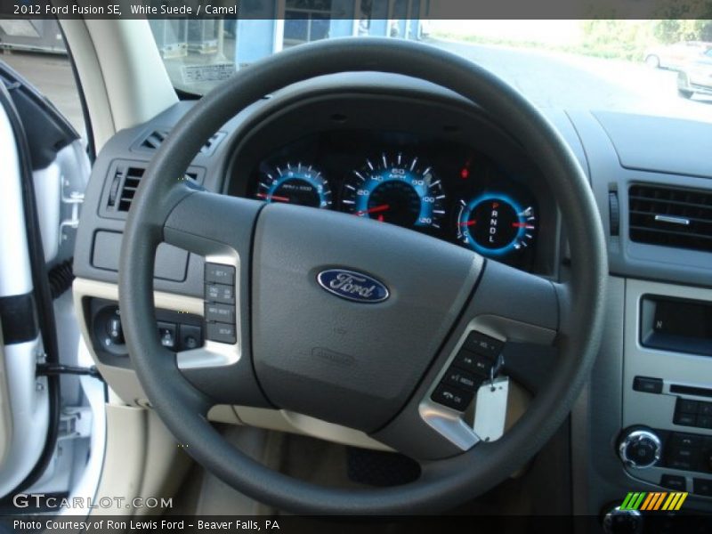 White Suede / Camel 2012 Ford Fusion SE