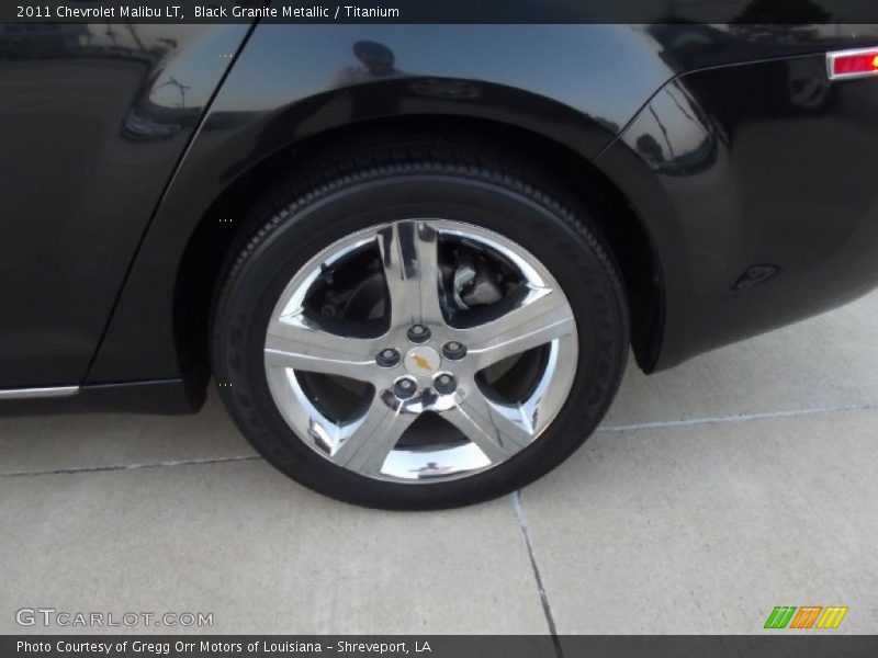 Black Granite Metallic / Titanium 2011 Chevrolet Malibu LT