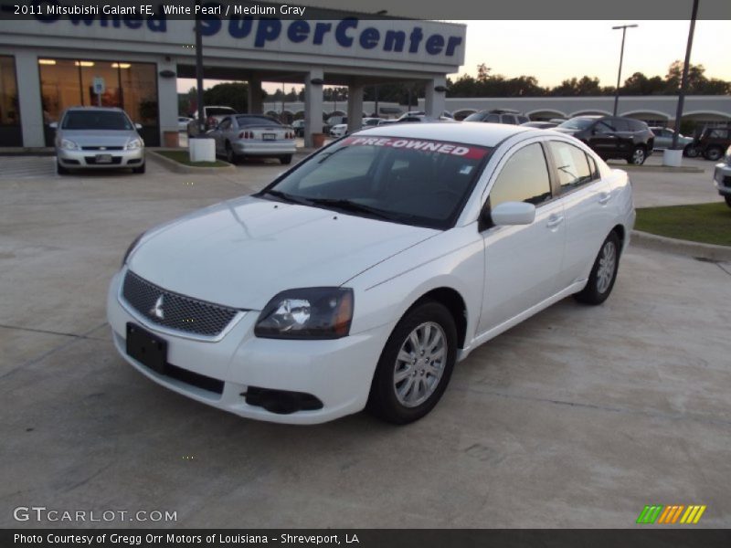 White Pearl / Medium Gray 2011 Mitsubishi Galant FE