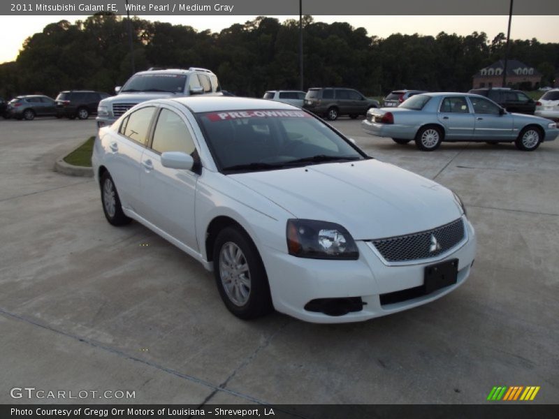 White Pearl / Medium Gray 2011 Mitsubishi Galant FE