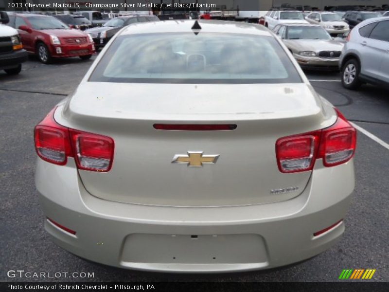 Champagne Silver Metallic / Jet Black/Titanium 2013 Chevrolet Malibu LS