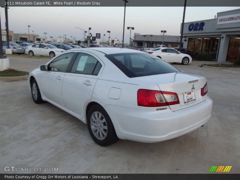 White Pearl / Medium Gray 2011 Mitsubishi Galant FE