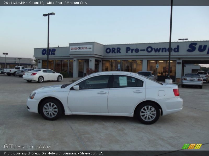 White Pearl / Medium Gray 2011 Mitsubishi Galant FE