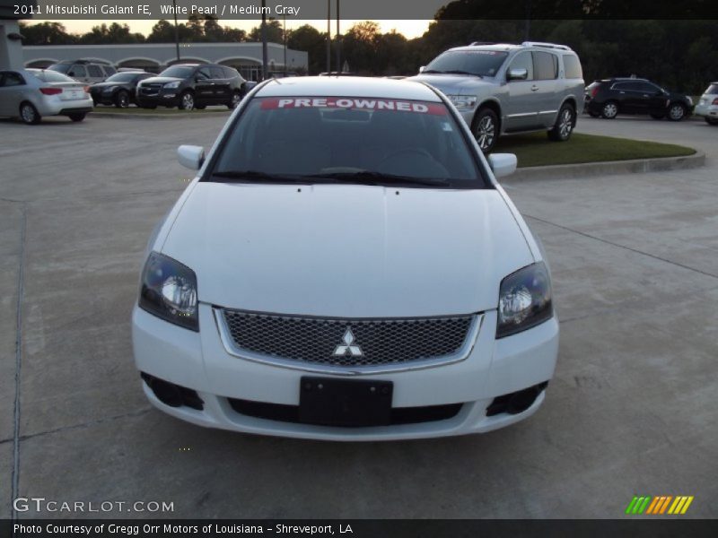 White Pearl / Medium Gray 2011 Mitsubishi Galant FE