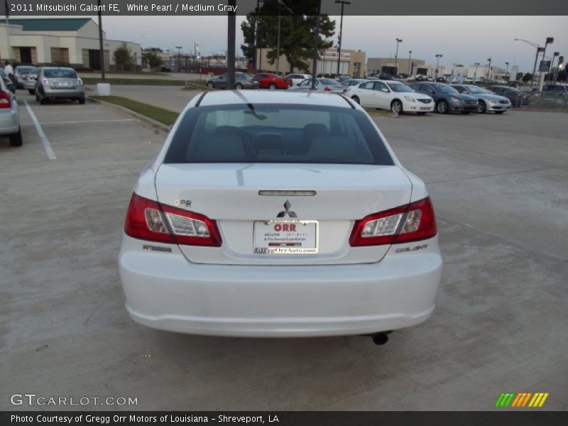 White Pearl / Medium Gray 2011 Mitsubishi Galant FE