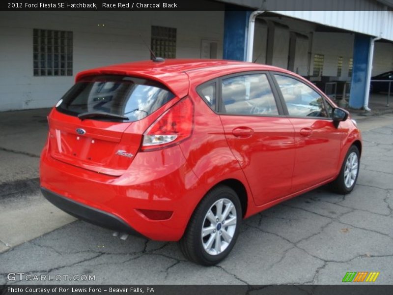 Race Red / Charcoal Black 2012 Ford Fiesta SE Hatchback