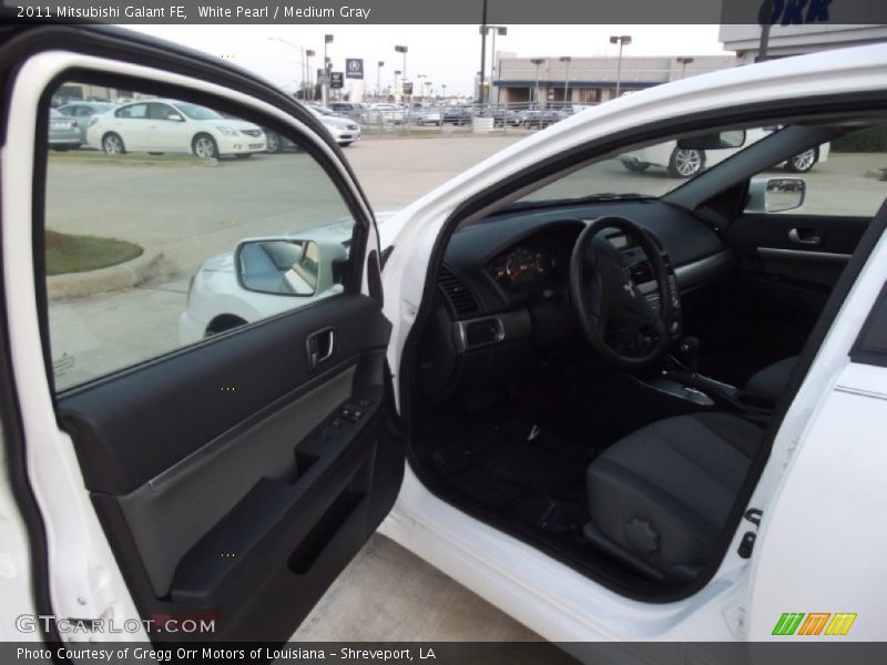 White Pearl / Medium Gray 2011 Mitsubishi Galant FE