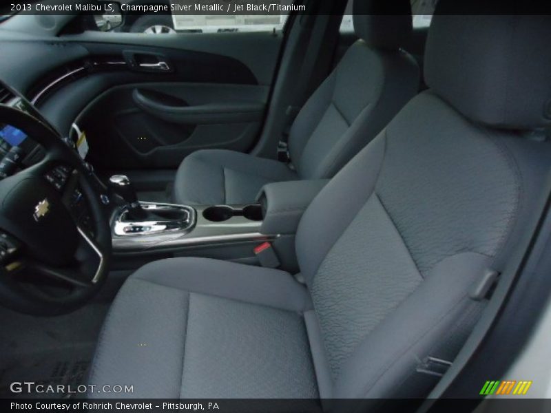 Champagne Silver Metallic / Jet Black/Titanium 2013 Chevrolet Malibu LS