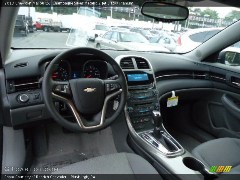 Champagne Silver Metallic / Jet Black/Titanium 2013 Chevrolet Malibu LS