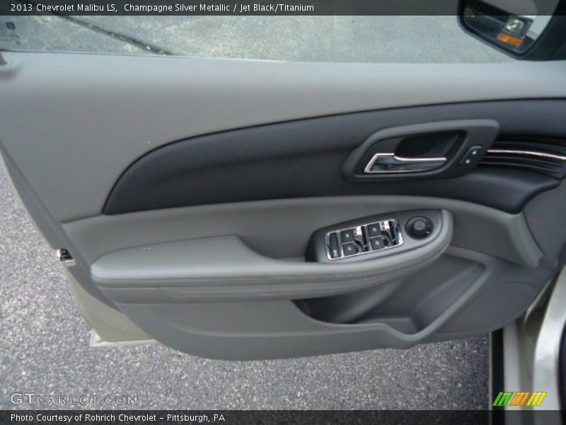 Champagne Silver Metallic / Jet Black/Titanium 2013 Chevrolet Malibu LS