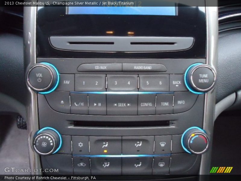 Champagne Silver Metallic / Jet Black/Titanium 2013 Chevrolet Malibu LS