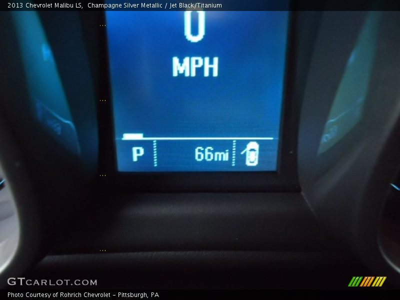 Champagne Silver Metallic / Jet Black/Titanium 2013 Chevrolet Malibu LS