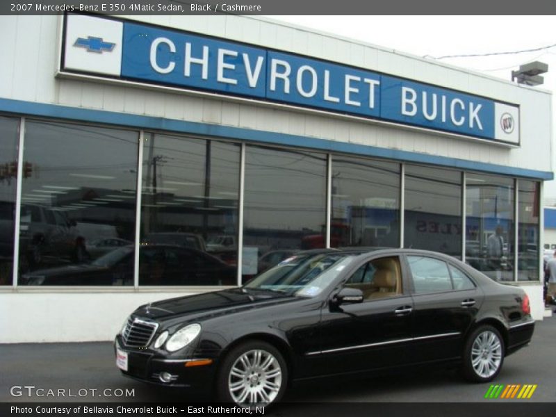 Black / Cashmere 2007 Mercedes-Benz E 350 4Matic Sedan