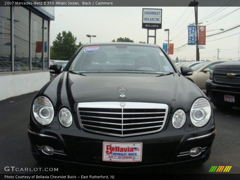 Black / Cashmere 2007 Mercedes-Benz E 350 4Matic Sedan