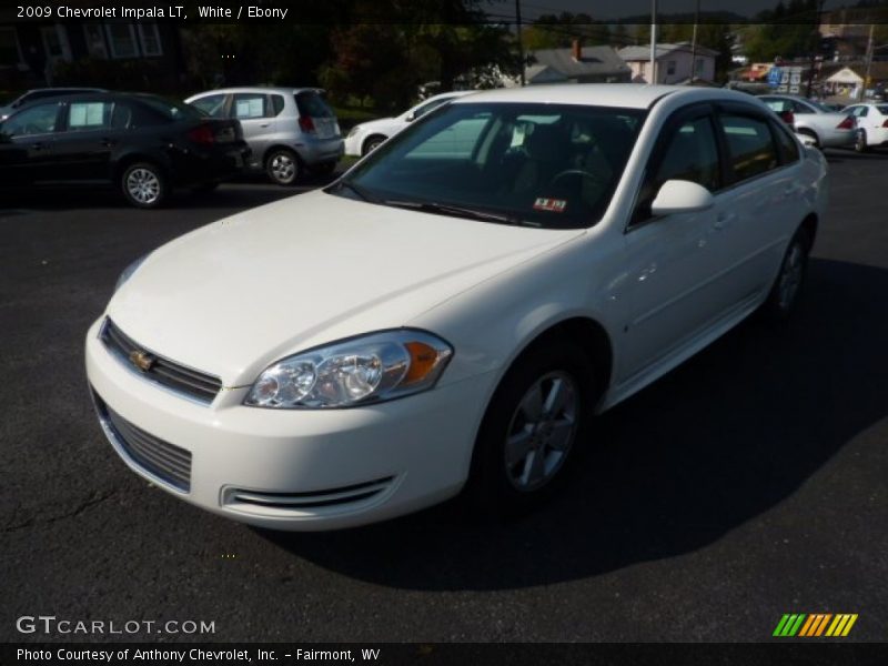 White / Ebony 2009 Chevrolet Impala LT