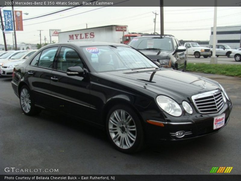 Black / Cashmere 2007 Mercedes-Benz E 350 4Matic Sedan