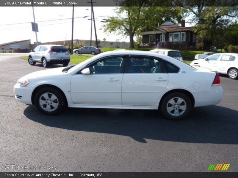 White / Ebony 2009 Chevrolet Impala LT