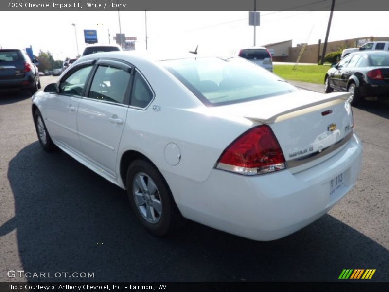 White / Ebony 2009 Chevrolet Impala LT