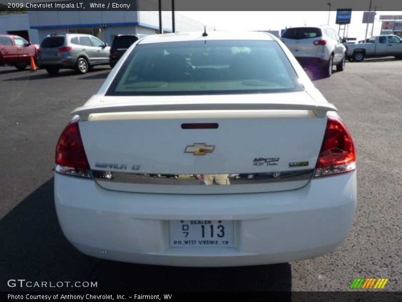 White / Ebony 2009 Chevrolet Impala LT