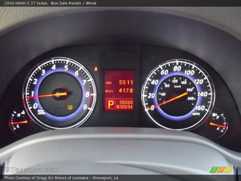 Blue Slate Metallic / Wheat 2009 Infiniti G 37 Sedan