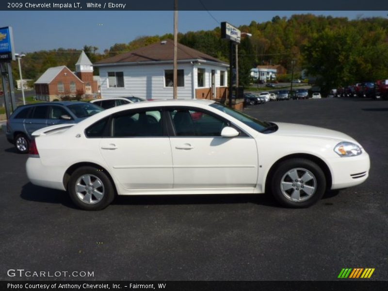 White / Ebony 2009 Chevrolet Impala LT