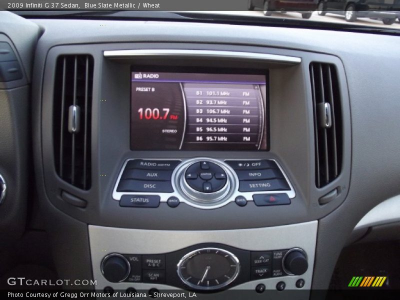 Blue Slate Metallic / Wheat 2009 Infiniti G 37 Sedan