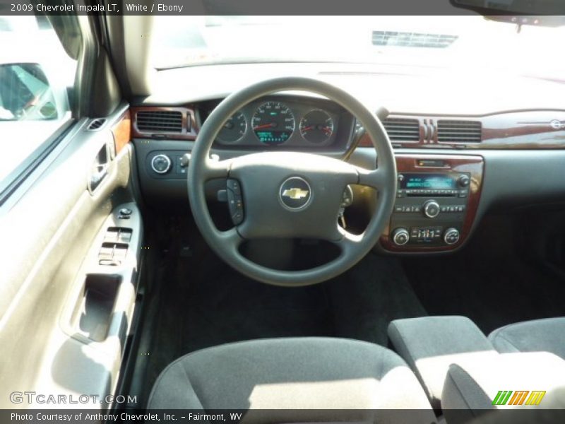 White / Ebony 2009 Chevrolet Impala LT