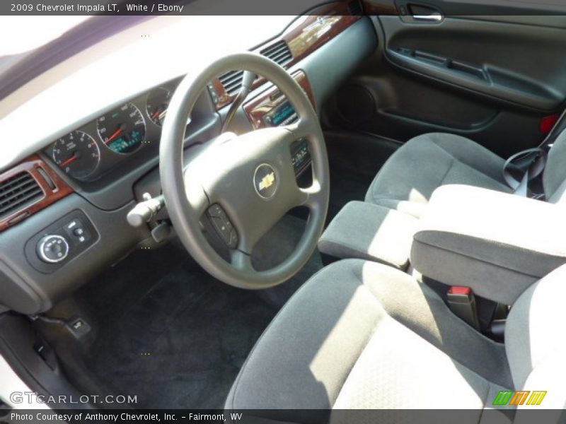White / Ebony 2009 Chevrolet Impala LT