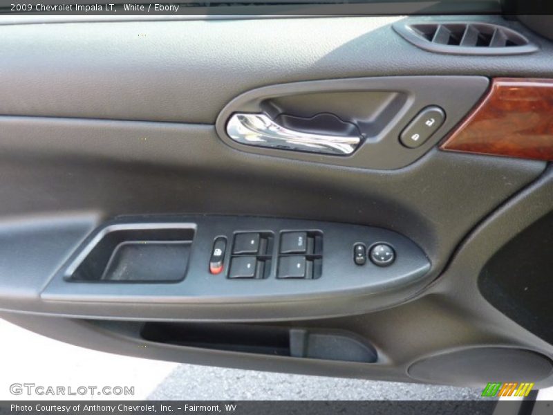White / Ebony 2009 Chevrolet Impala LT