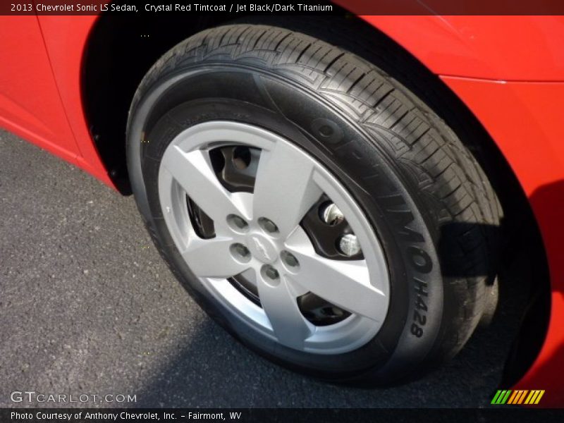 Crystal Red Tintcoat / Jet Black/Dark Titanium 2013 Chevrolet Sonic LS Sedan