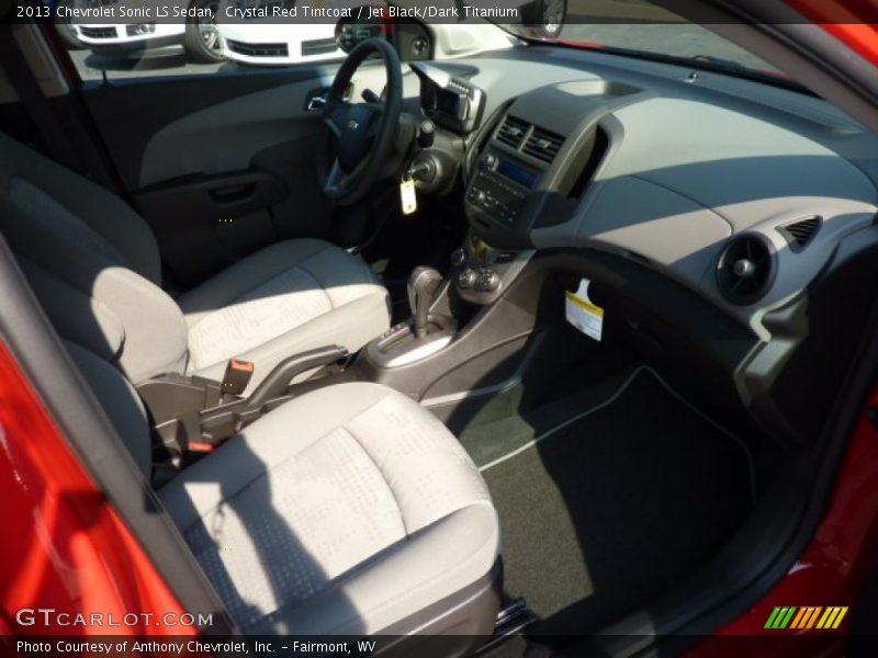 Crystal Red Tintcoat / Jet Black/Dark Titanium 2013 Chevrolet Sonic LS Sedan