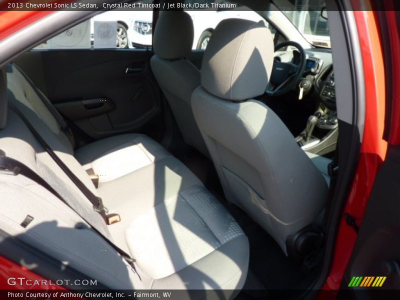 Crystal Red Tintcoat / Jet Black/Dark Titanium 2013 Chevrolet Sonic LS Sedan