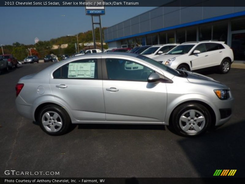 Silver Ice Metallic / Jet Black/Dark Titanium 2013 Chevrolet Sonic LS Sedan
