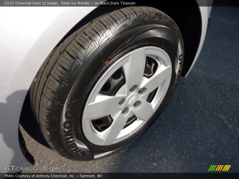 Silver Ice Metallic / Jet Black/Dark Titanium 2013 Chevrolet Sonic LS Sedan