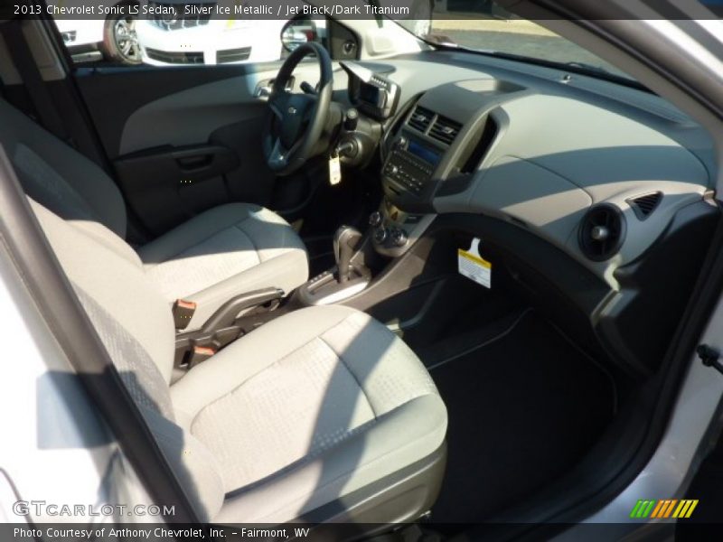 Silver Ice Metallic / Jet Black/Dark Titanium 2013 Chevrolet Sonic LS Sedan