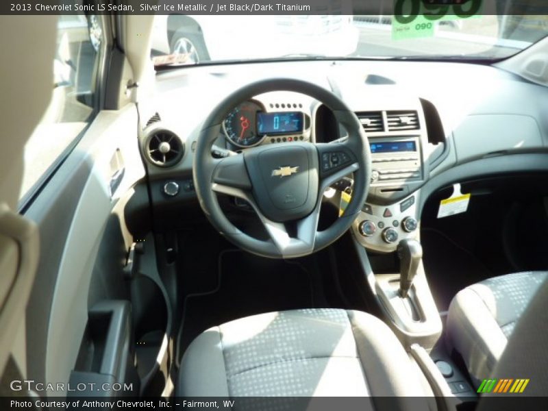 Silver Ice Metallic / Jet Black/Dark Titanium 2013 Chevrolet Sonic LS Sedan