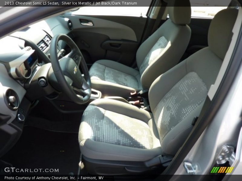 Silver Ice Metallic / Jet Black/Dark Titanium 2013 Chevrolet Sonic LS Sedan