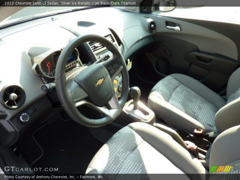 Jet Black/Dark Titanium Interior - 2013 Sonic LS Sedan 