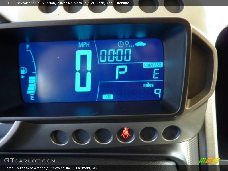Silver Ice Metallic / Jet Black/Dark Titanium 2013 Chevrolet Sonic LS Sedan