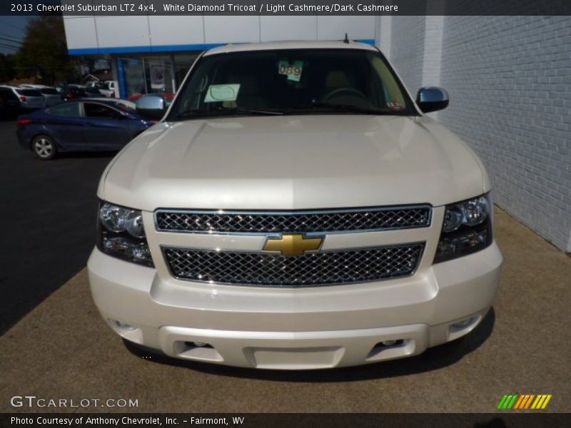 White Diamond Tricoat / Light Cashmere/Dark Cashmere 2013 Chevrolet Suburban LTZ 4x4