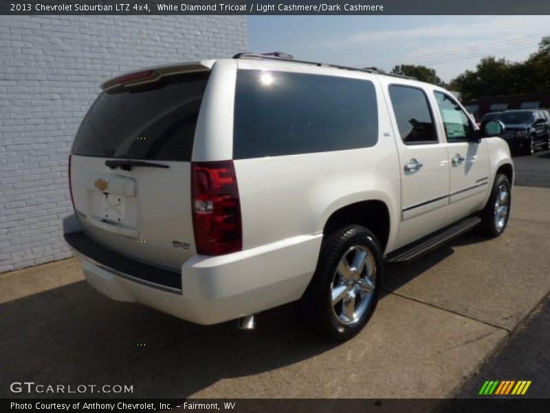 White Diamond Tricoat / Light Cashmere/Dark Cashmere 2013 Chevrolet Suburban LTZ 4x4