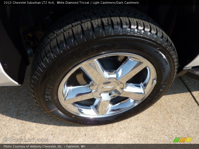 White Diamond Tricoat / Light Cashmere/Dark Cashmere 2013 Chevrolet Suburban LTZ 4x4