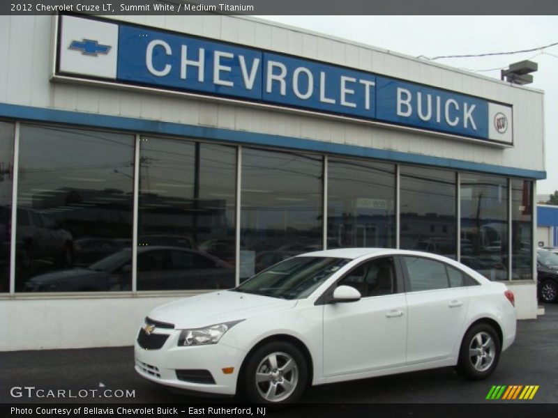 Summit White / Medium Titanium 2012 Chevrolet Cruze LT
