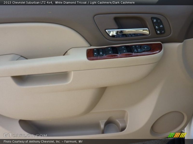 White Diamond Tricoat / Light Cashmere/Dark Cashmere 2013 Chevrolet Suburban LTZ 4x4