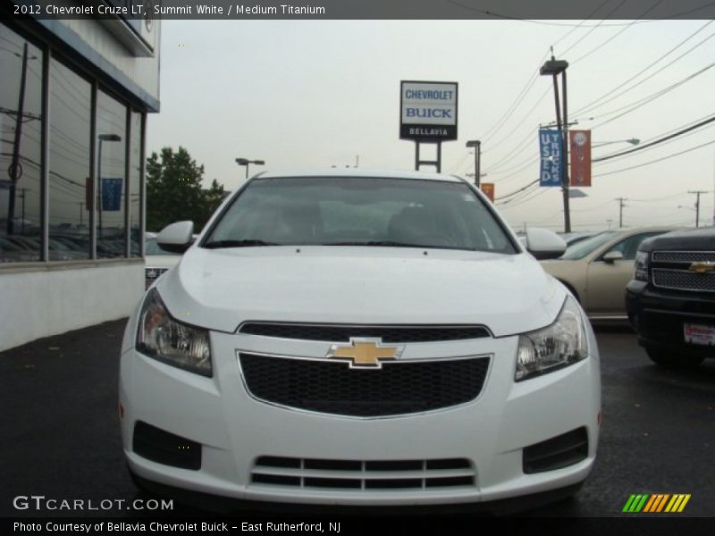 Summit White / Medium Titanium 2012 Chevrolet Cruze LT
