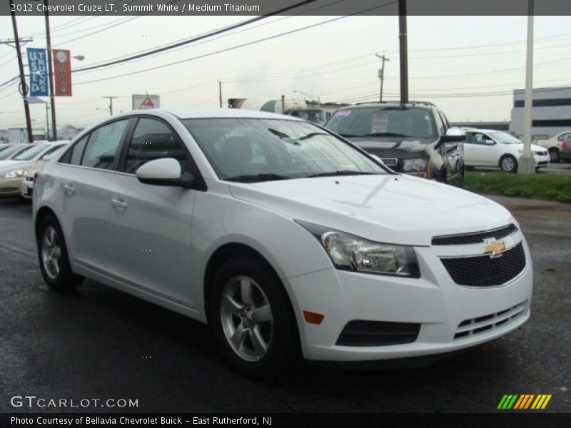 Summit White / Medium Titanium 2012 Chevrolet Cruze LT