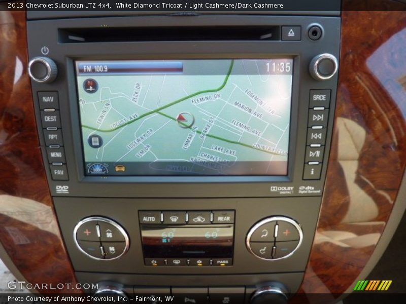 White Diamond Tricoat / Light Cashmere/Dark Cashmere 2013 Chevrolet Suburban LTZ 4x4