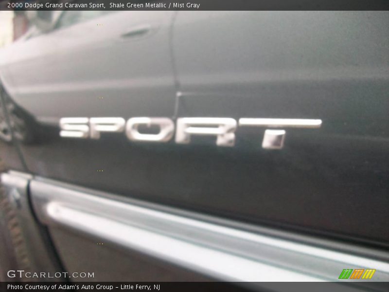 Shale Green Metallic / Mist Gray 2000 Dodge Grand Caravan Sport